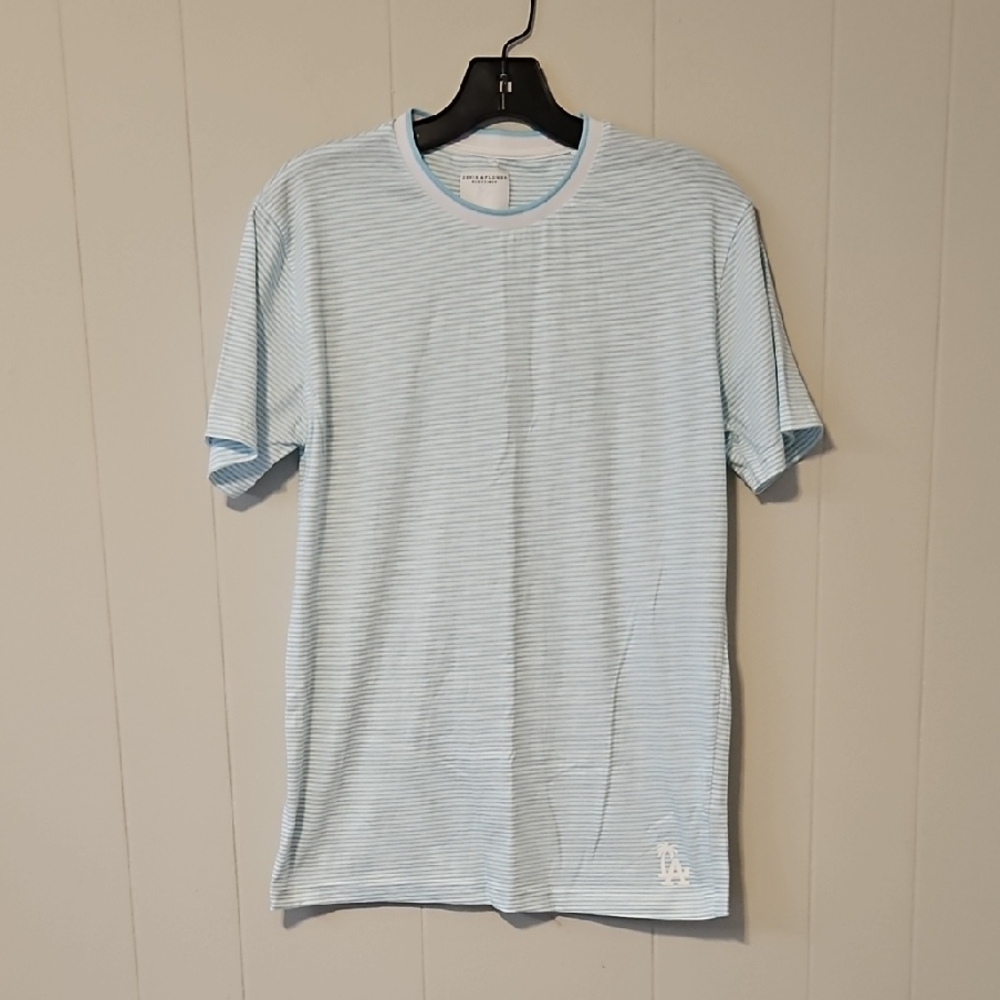 Denim & Flower Light Blue Striped Tee